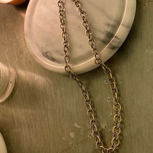 David Yurman 18 k &S/S Necklace